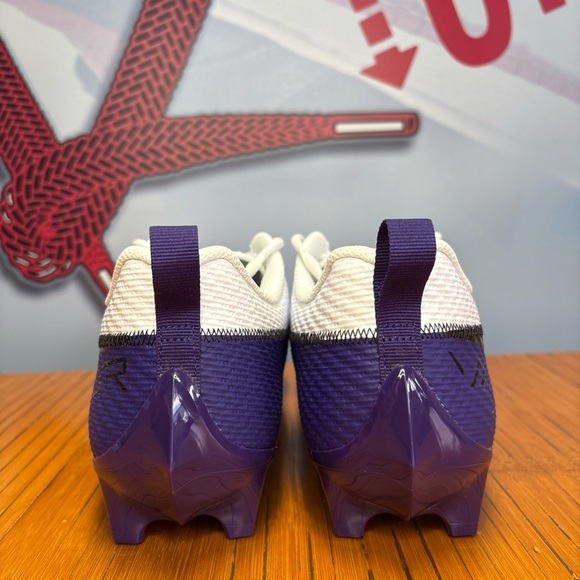 Nike Vapor Edge Speed 360 2 TB White Purple Football Cleats Mens Size 12.5 NEW main image 5